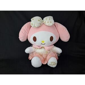 SANRIO Cartoon My Melody Bunny Plush Doll Cotton Toy Hello Kitty Star Tutu Bow